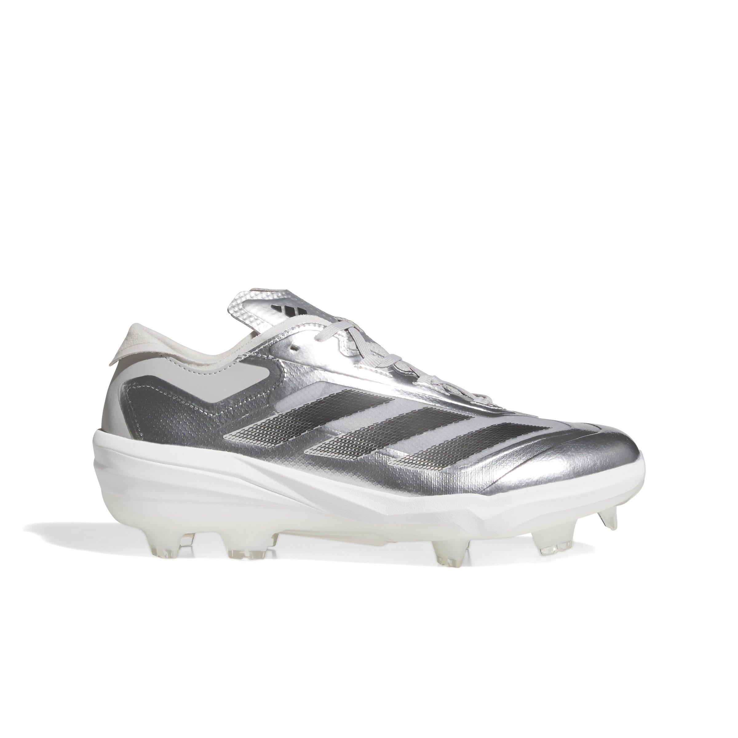 adidas Adizero Impact TPU Silver Speed BSB "Silver Metallic/Black/Grey Two" Men's Baseball Cleat - SILVER/BLACK/GREY